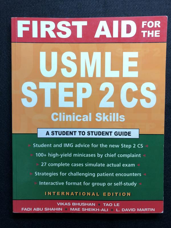 First Aid for the USMLE Step 2 CS: Clinical Skills (IE)