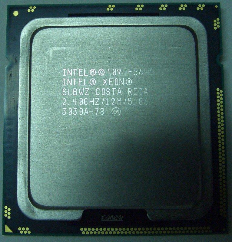XEON E5645六核心LGA1366 X58 XEON INTEL CPU正式版6核心參考X5650 I7-980X