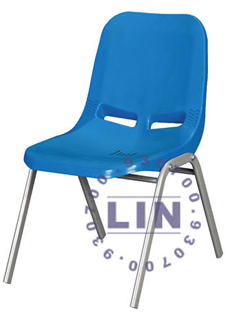 S913-10會議椅上課椅單人椅烤銀腳