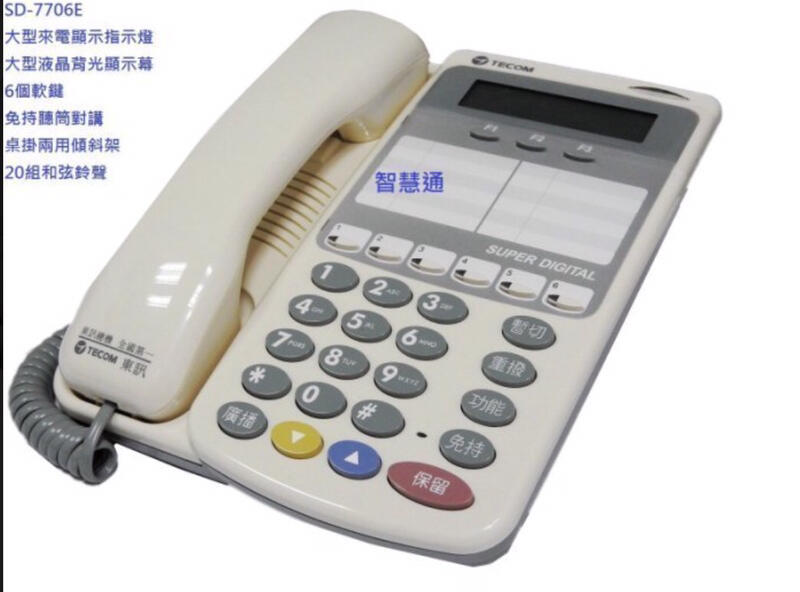 適用TECOM全新公司貨DX-616 DX9706D,  DX9753D,東訊電話總機