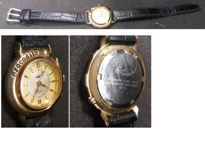 賣家收藏出清復古crocodile 2070L手錶(初步測試可以運轉歡迎自取)