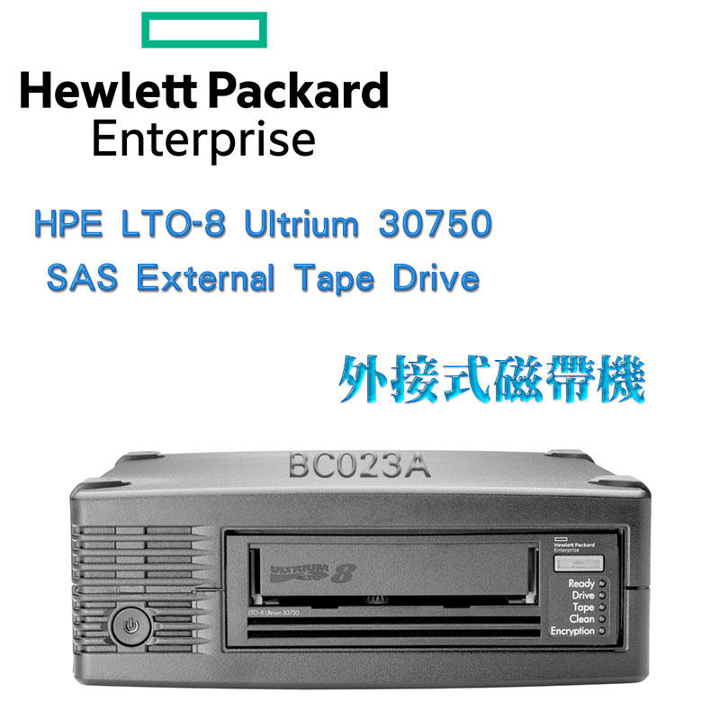 HP 儲存設備 HPE SAS External Tape LTO-8 Ultrium 30750 外接式磁帶機
