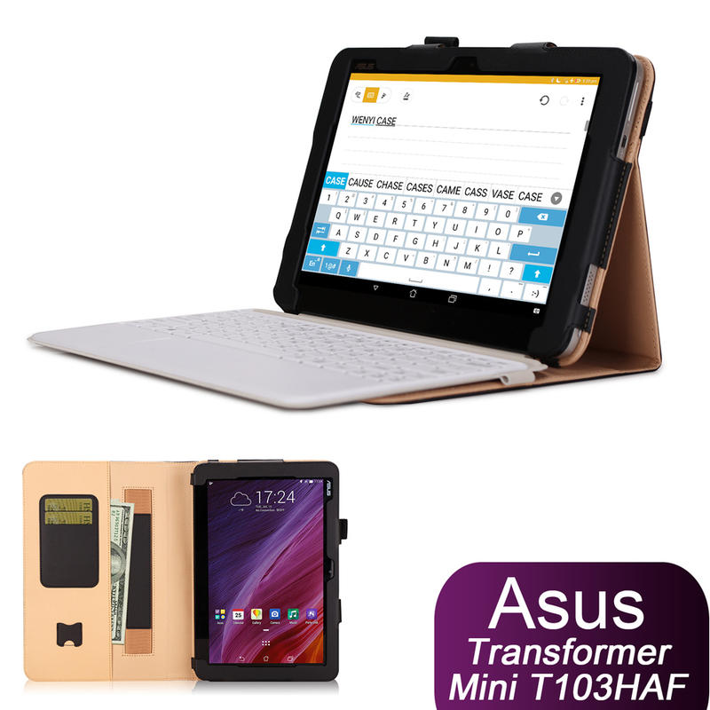 ◆免運費贈電容筆◆華碩 ASUS Transformer Mini T103HAF 專用可裝鍵盤手托帶卡片槽皮套 保護套
