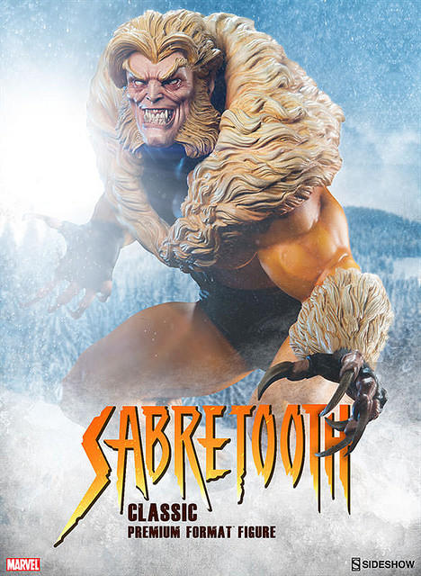 現貨sideshow Xmen  sabretooth金鋼狼 對手 劍齒虎 雕像 x 戰警
