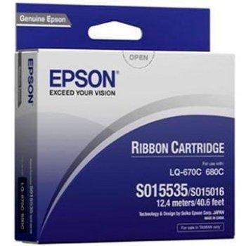 <現貨供應> EPSON S015535 原廠色帶單包裝(LQ-670,LQ-670C,LQ-680,LQ-680C )