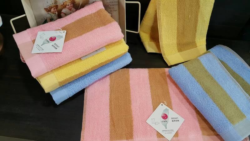 (偉榮毛巾)MIT-精梳棉條紋毛巾,細緻柔軟【三入】