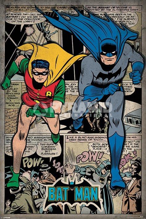 【英國進口經典漫畫海報】DC漫畫 蝙蝠俠 羅賓 Batman (Comic Montage) #PP33404