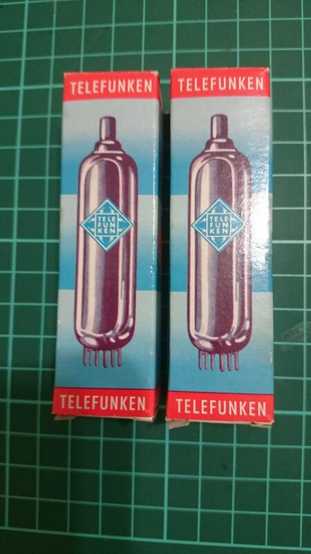 稀有1960年代早期德國 Telefunken  E88CC NOS 高測值配對管一對2支 <> CCa