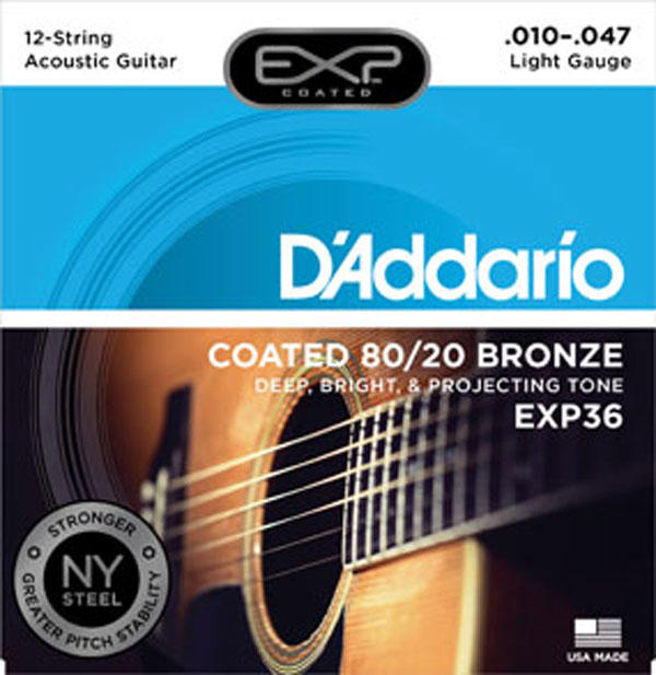 《民風樂府》美國 D''Addario EXP-36 NY 12弦民謠吉他用弦 現貨在店