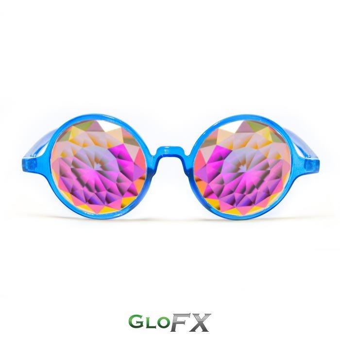 藍色透明GloFX Transparent Blue Kaleidoscope Glasses