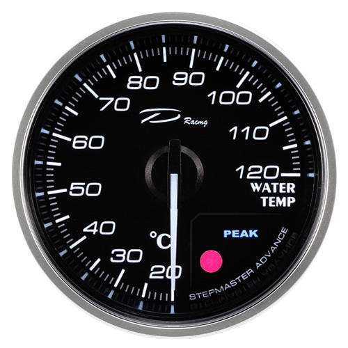 【D Racing三環錶/改裝錶】60mm雙色經典款水溫錶~可設定&記憶&調明暗&開關聲音