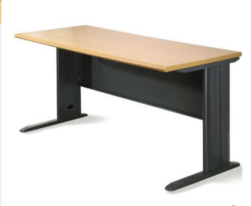 CD140辦公桌140*70公分（木紋黑腳）