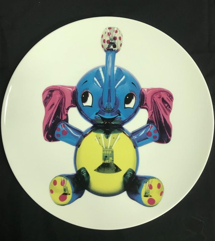 【蘇菲的藝想世界】<瓷盤>Jeff Koons傑夫昆斯—大象（全球限量2500）