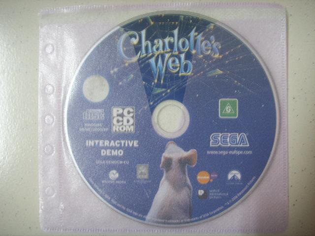 ※隨緣電玩※絕版【Charlottes Web】夏綠蒂的網《一片裝》PC版㊣正版㊣遊戲光碟/裸片包裝．一片888元