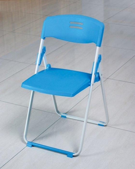 (WEN小屋)含稅價(藍色)(玉玲瓏折合椅/扁管折合椅/摺疊椅/會議椅/補習班用椅/上課椅(台中40年老店)