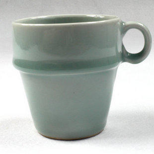 COZY~小柄節節高茶杯（粉青） 水杯 茶杯 花茶杯龍泉青瓷 促銷