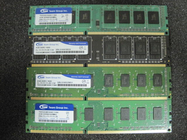 十銓 Team  DDR3 1600 4G  桌上型記憶體