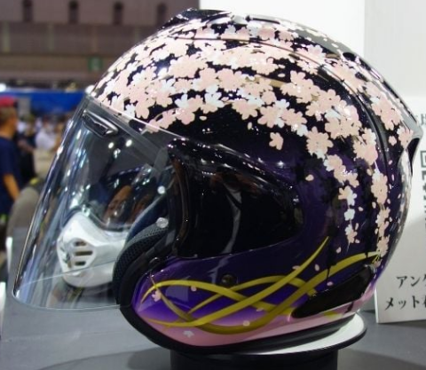 ARAI VZ-RAM 宵桜 M ライコランド甲府店です！ 東京モーターサイクルショーにて展示