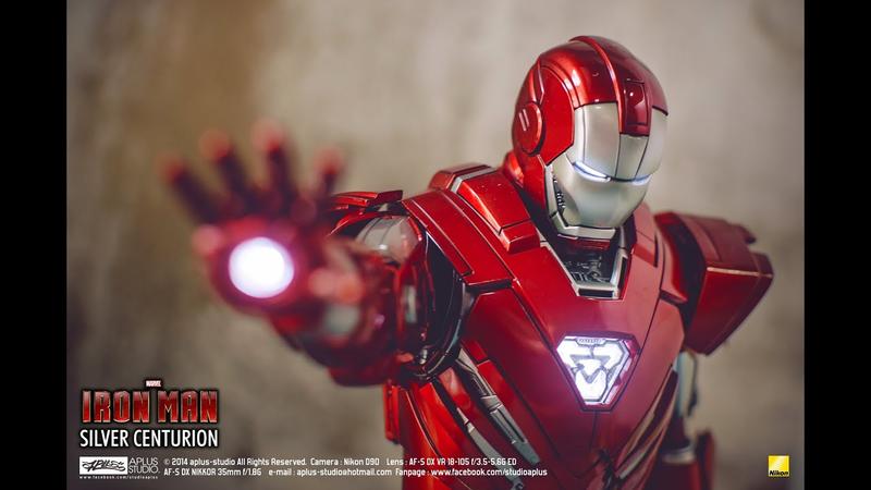 現貨全新】鋼鐵人銀色百夫長(Hot Toys MMS 213) (復仇者聯盟Mark MK