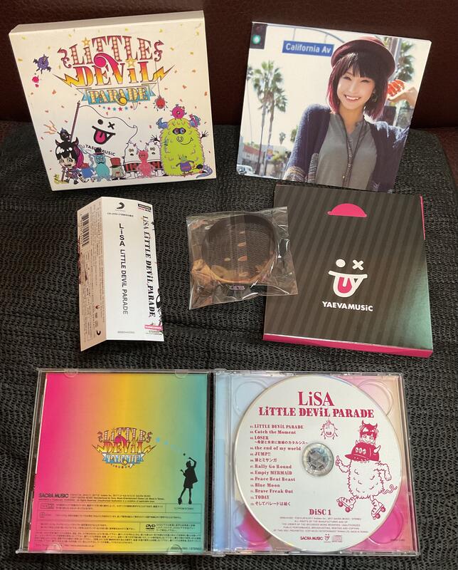 (台版,自藏）LiSA / LiTTLE DEViL PARADE【CD+DVD+手環豪華限量盤】