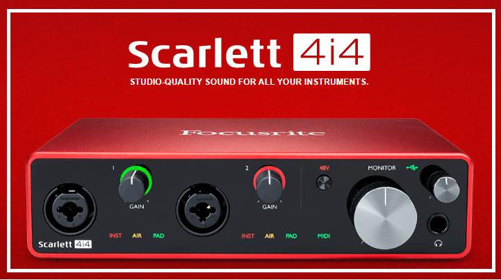 【聖地搖滾】Focusrite Scarlett 4i4 (3rd Gen)  三代 錄音介面(目前缺貨中)