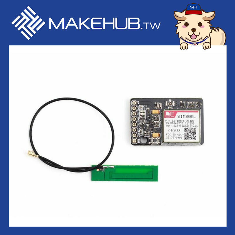 MakeHub.tw含稅LoNet 800L - Mini GSM/GPRS Breakout研發用通訊實驗板