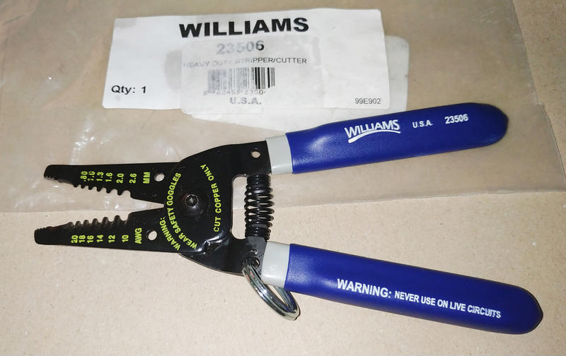 Williams 美國製 剝線鉗 電工 彈簧 舒適 水電 Jokari Knipex Orbis Channellock