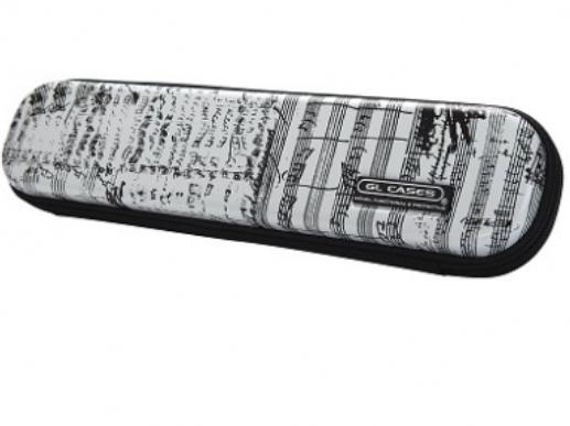 (悅荃) GL 長笛 C尾管  白色樂譜圖案高級 高級 樂器盒 含揹帶SME-FL J10
