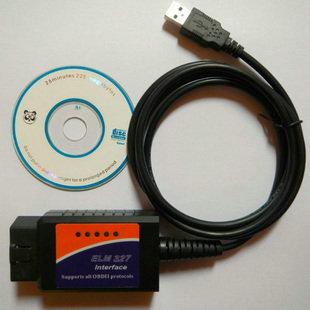 ELM327 USB界面 OBD2 汽車檢測儀 診斷儀 行車電腦 測油耗版本V1.5 USB晶片為25k80