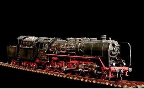 稀有暢銷 ITALERI 1/87 德國蒸氣火車頭模型 Lokomotive BR50 #8702