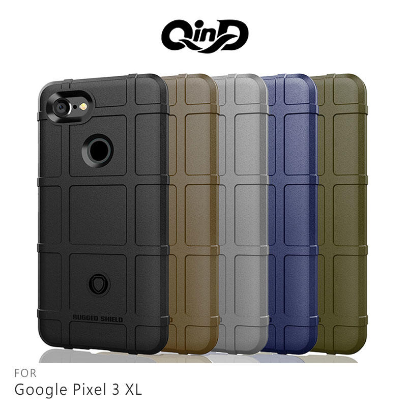 售完不補!強尼拍賣~QinD Google Pixel 3 XL 戰術護盾保護套 背殼 軟殼 TPU套 手機殼 保護殼