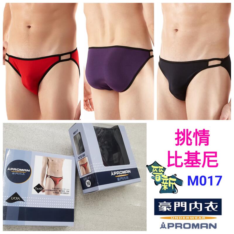 【晉新】M017挑情比基尼-男性三角褲-萊卡-貼身彈性-性感內褲
