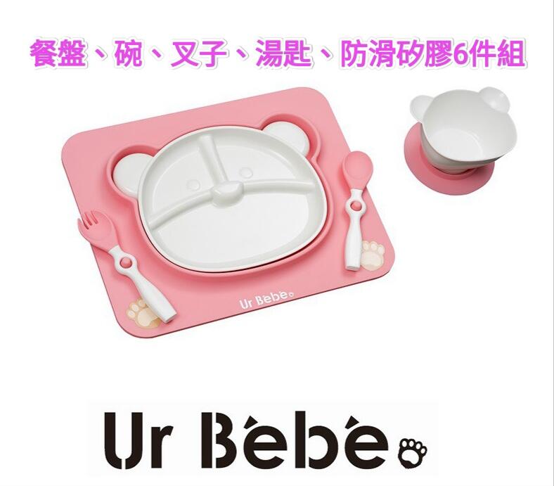 台灣製造Ur bebe優貝用糖做的學習餐具 可愛動物造型6件組