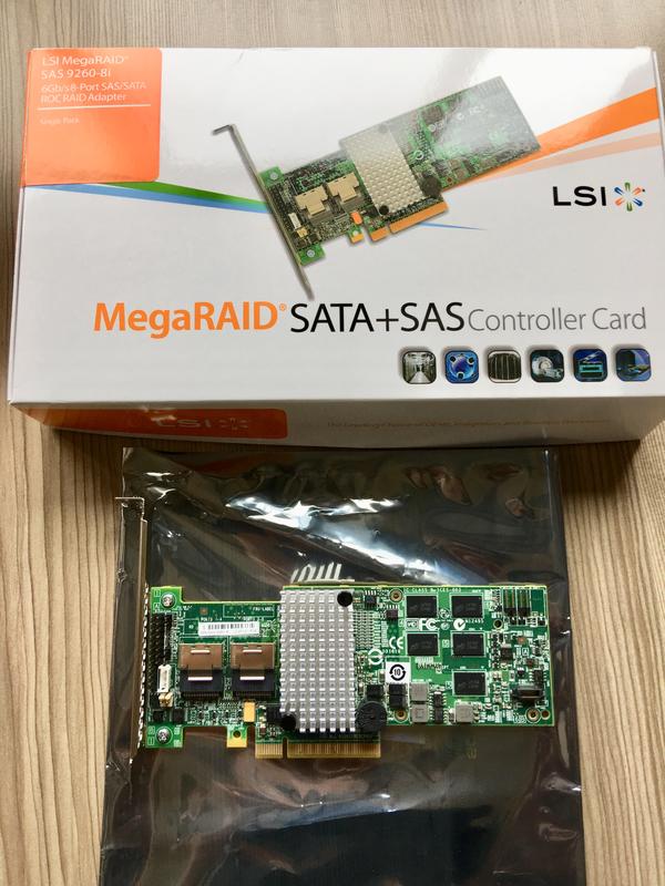 LSI MegaRAID SAS 9260-8i RAID Card 6GB 磁碟陣列卡9260-8i升級版 原裝盒裝
