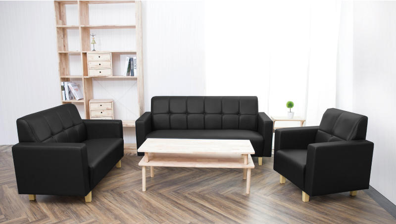 !新生活家具!《碧玉思》黑色 皮沙發 套房沙發 123沙發  多色可選 台灣製造 工廠直營