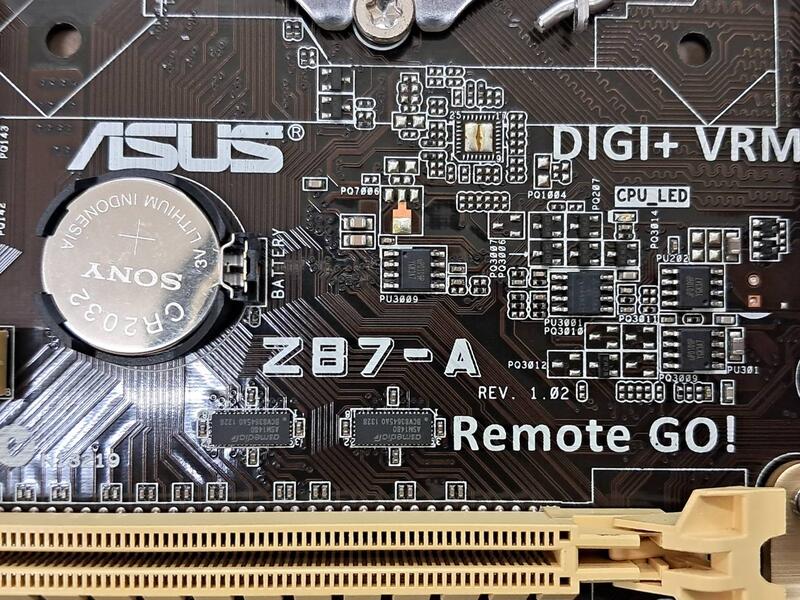 二手 華碩 ASUS  Z87-A 主機板+I7-4770 CPU -保固1個月(9成新/附檔板)