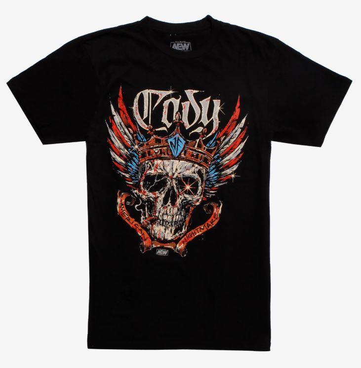 [美國瘋潮]正版 AEW Cody Nightmare Skull T-shirt 惡夢骷髏全精英摔角最新款衣服 WWE