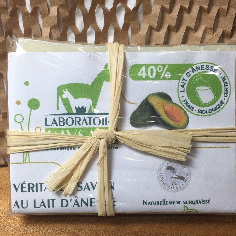 現貨～【法國Paysane】Bio歐盟有機 驢奶皂 100g～40%驢奶（酪梨）