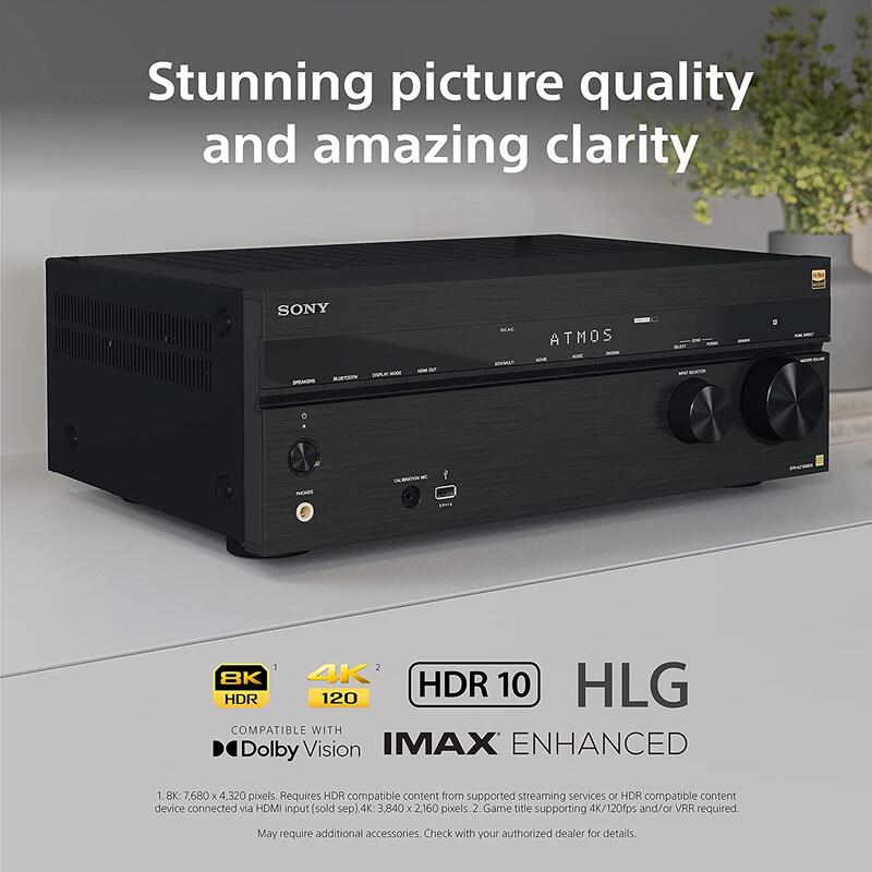 美規Sony STRAZ1000ES高階7.2聲道8K HDR HDMI2.1環繞360空間音場DTS擴大機Atmos 露天市集 全