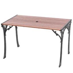 [金舒福]公園桌3尺實木桌長桌公園椅餐廳中庭桌椅休閒家具 桃園門市
