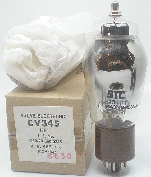 真空管STC / ITT 12E1 =CV345,英國製,Sealed未拆封! 原盒,經典英國古典 