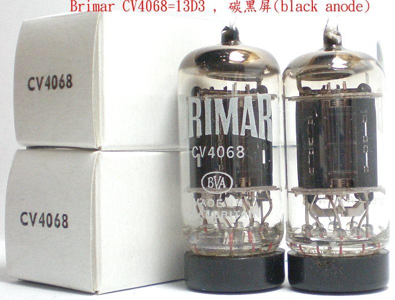 真空管Brimar 13D3=CV4068 ,可取代ECC82/12AU7/E80CC, UK,大圓環!碳
