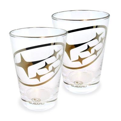 (現貨)日本 SUBARU 原廠 六芒星造型玻璃杯 套組