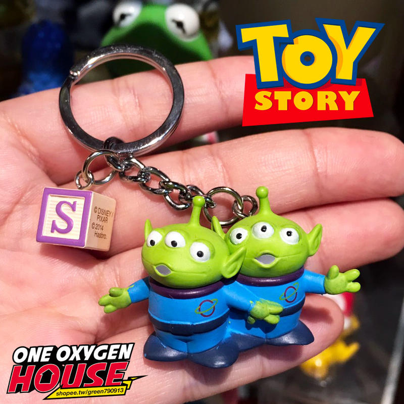 Disney Toy Stoey 玩具總動員 三眼怪 雙胞胎 積木 小積木 吊飾 鑰匙圈 玩具 公仔 扭蛋
