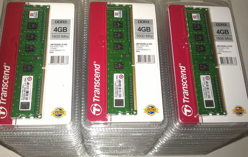 含稅/創見JetRam 4G 4GB DDR3 1600桌機用記憶體512M單面(非8G威剛ADATA美光8GB金士頓)