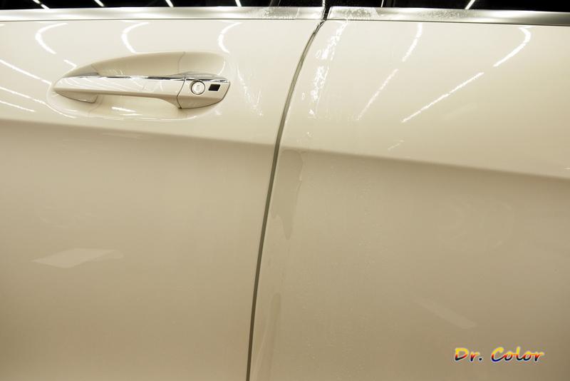 Dr. Color 玩色專業汽車包膜 M-Benz CLS63 細紋自體修復透明犀牛皮_車門局部