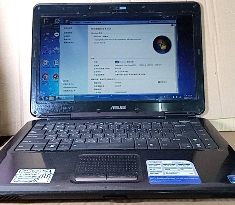 ASUS PRO8BI (K40I) (Intel T3000 / 4G / 250G) 14" 筆電