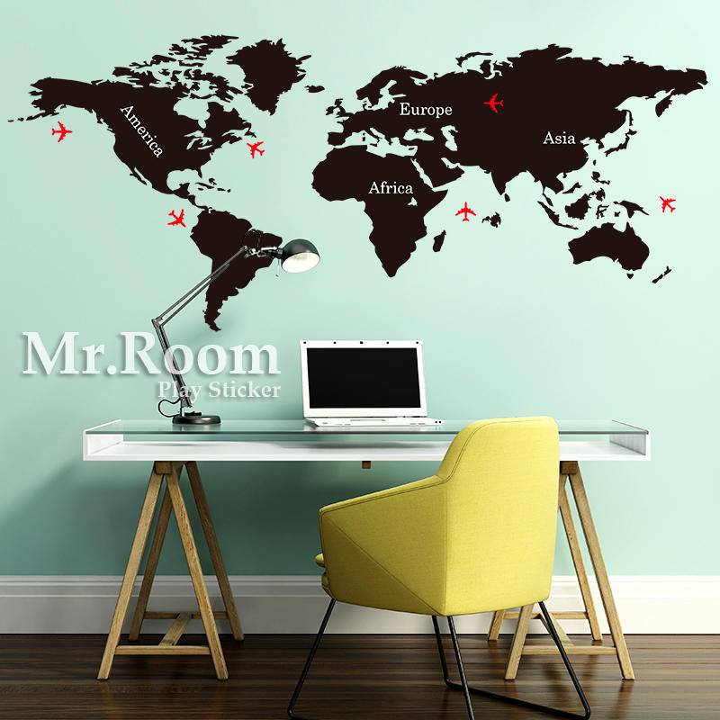 ☆ Mr.Room 空間先生 壁貼 環遊世界 (CT014) 個性化 辦公室 大廳  飯店 房間佈置 民宿 旅行 汽車貼