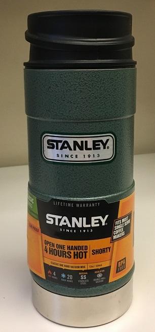 美國【STANLEY】經典系列 ​單手保溫咖啡杯 0.35L錘紋綠＊免運費＊