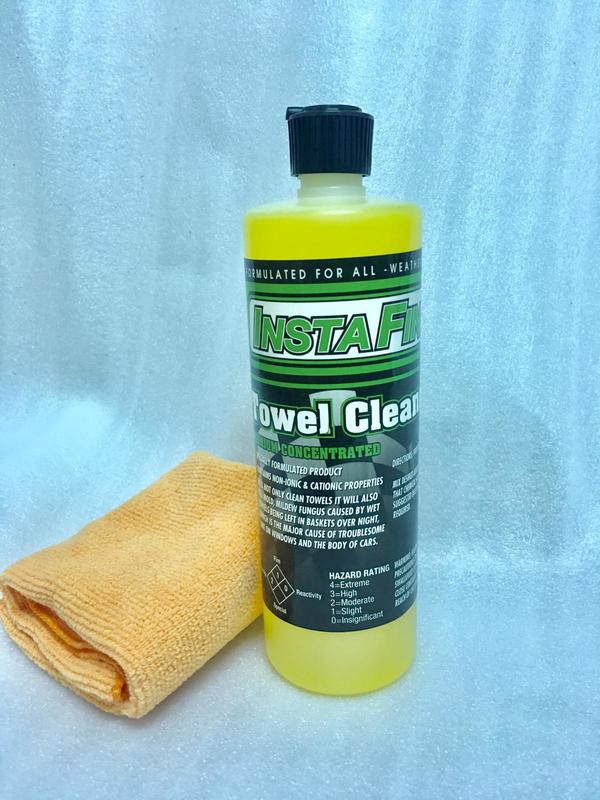 Insta Fnish towel cleaner美國進口毛巾清潔劑（濃縮原液）500毫升送橘色布1條viviant車庫